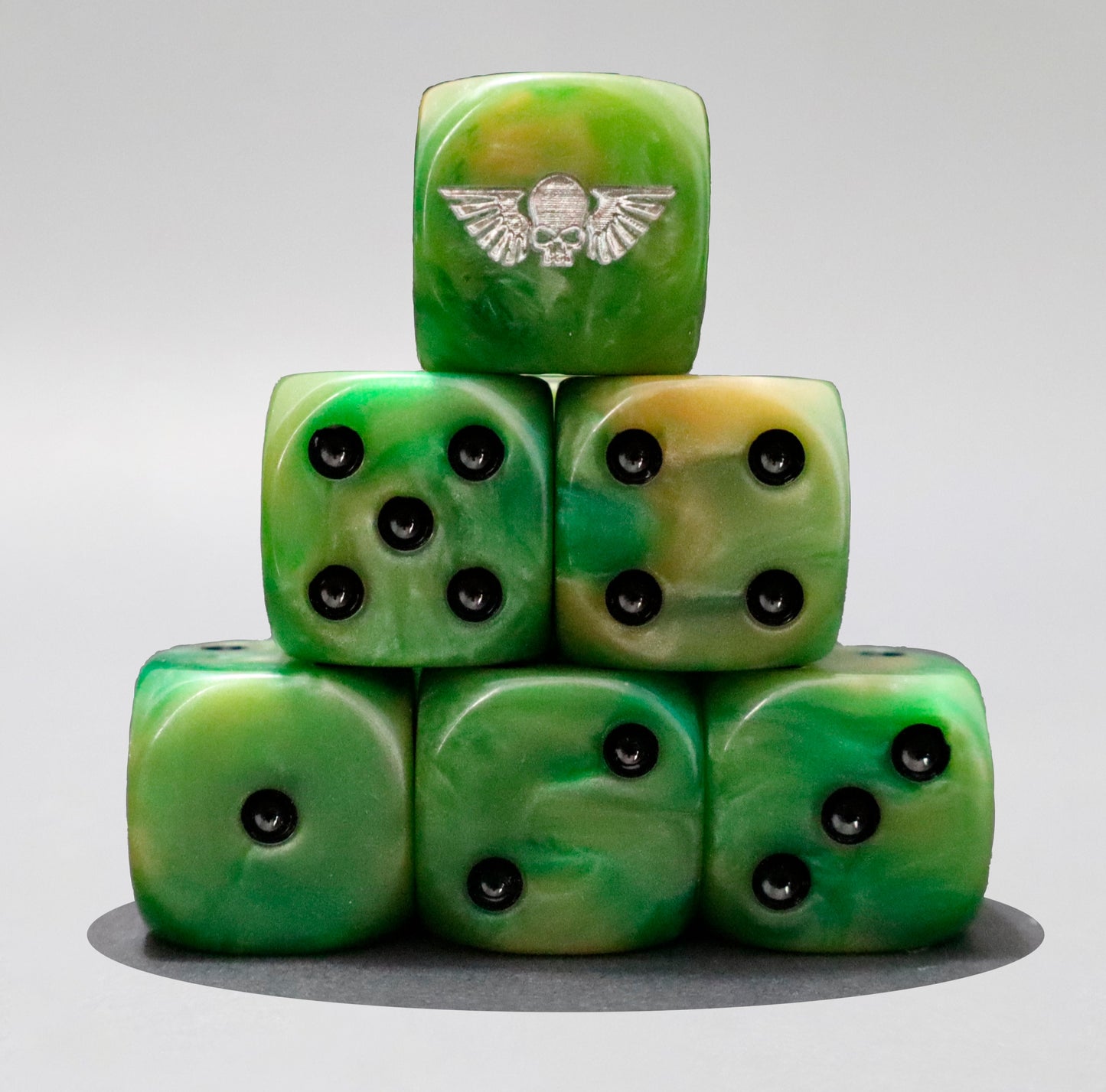 Imperial Guardforce Dice – Grimdark Future Wargame Resin D6 Set