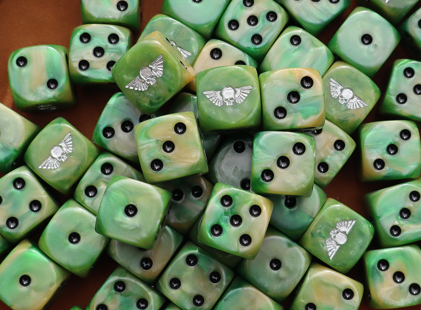 Imperial Guardforce Dice – Grimdark Future Wargame Resin D6 Set