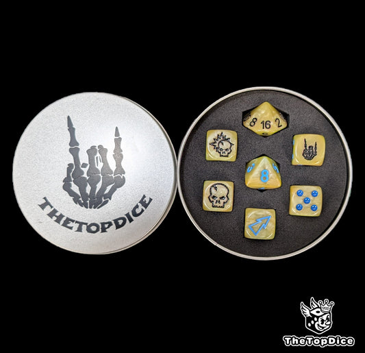 Resin dice for shambling zombie football teams