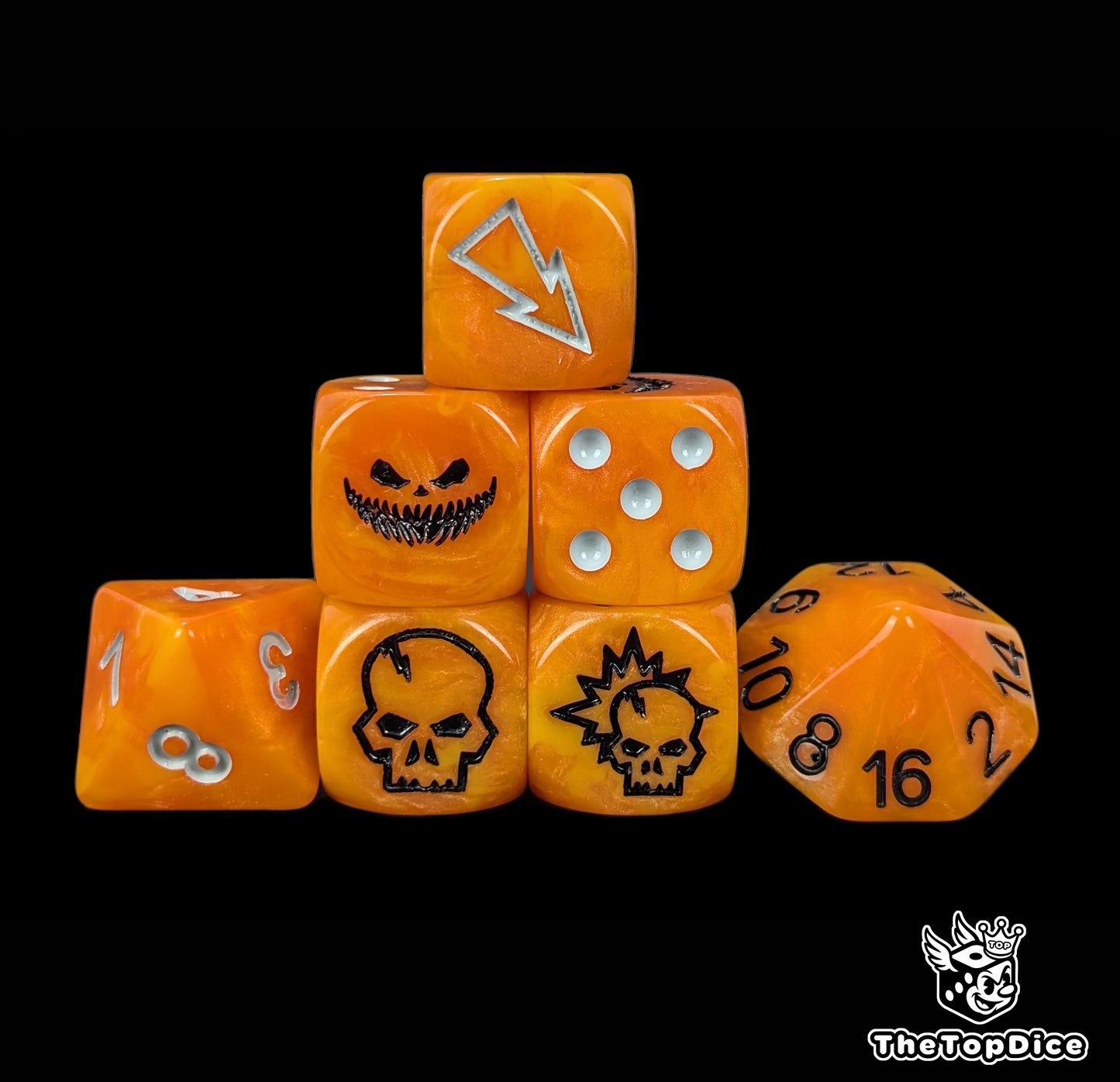 Undead football dice set compatible with Blood Bowl
