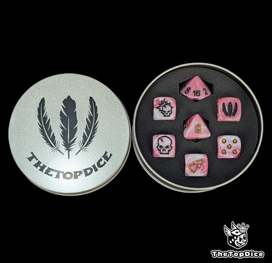 Handmade resin dice for imperial squads