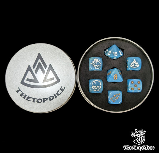 Resin dice for sturdy dwarf football teams