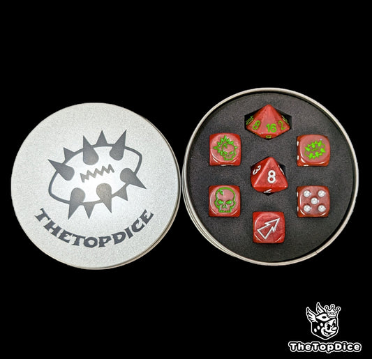 Engraved dice for mixed underworld warbands