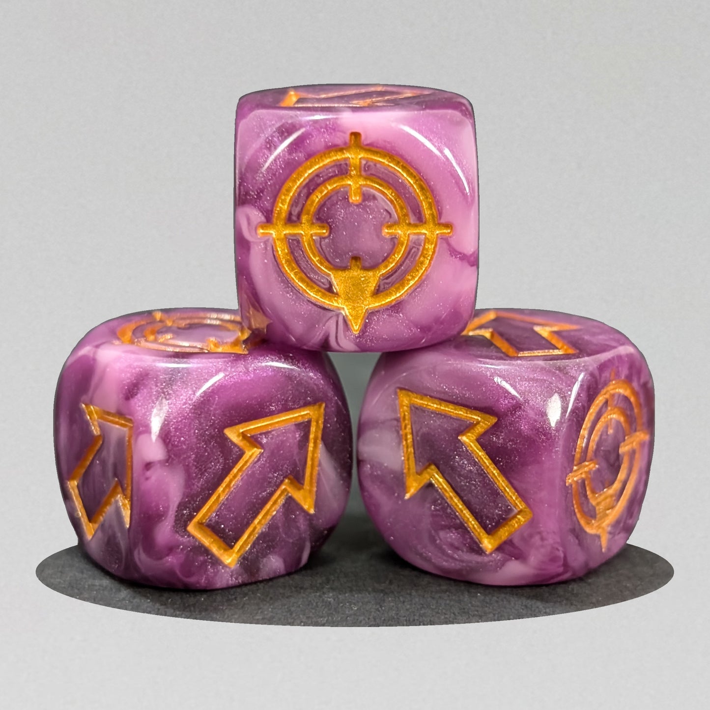 Purple Scatter Dice