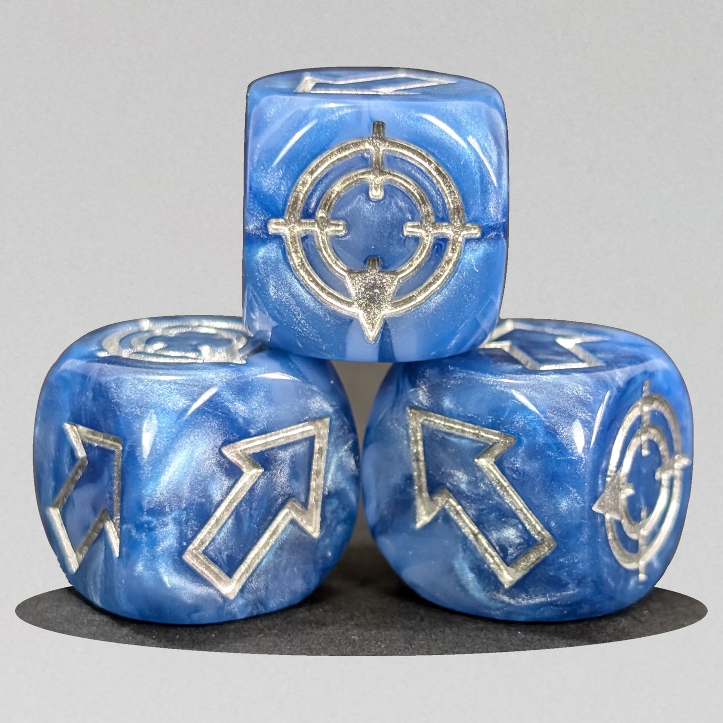 Blue Scatter Dice