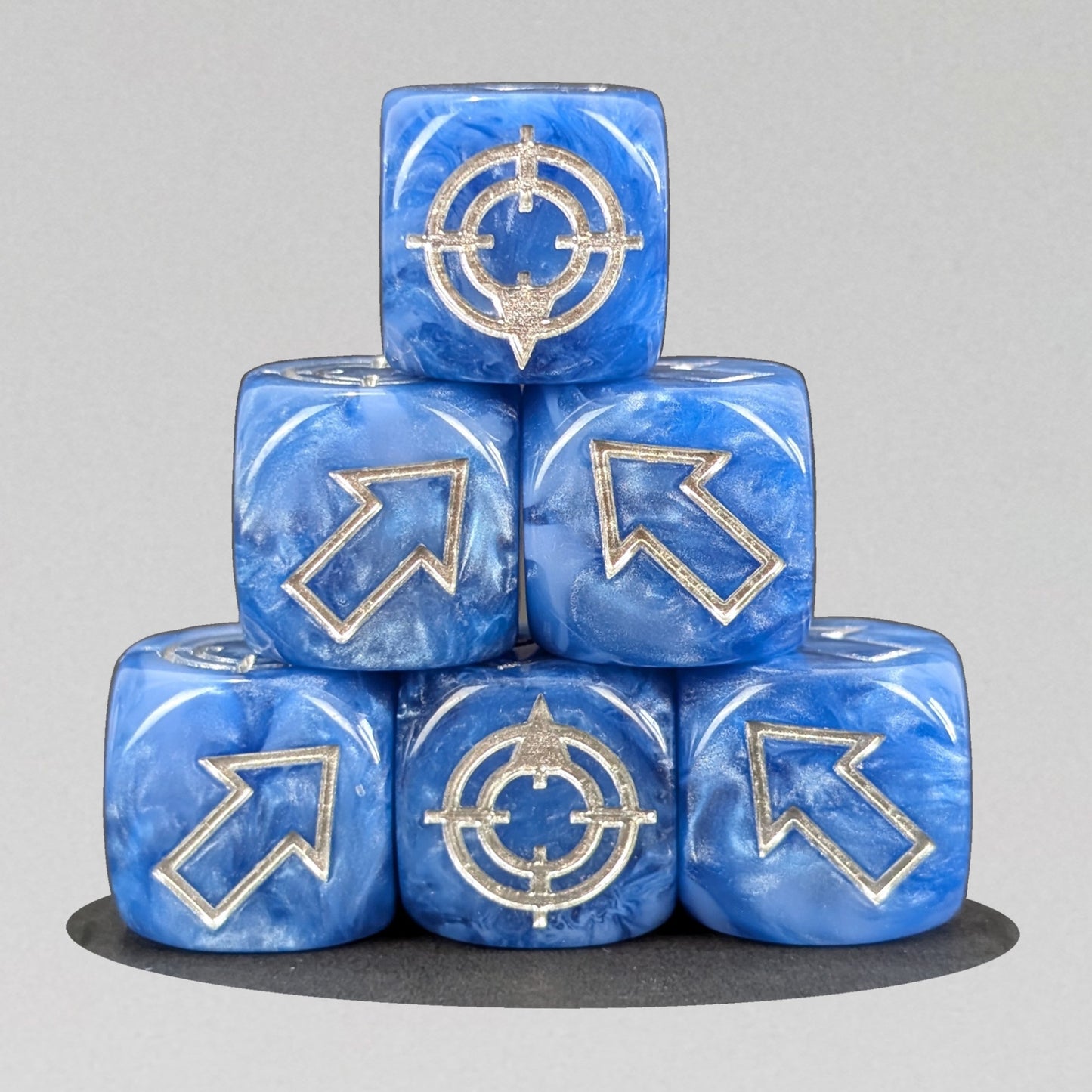 Blue Scatter Dice