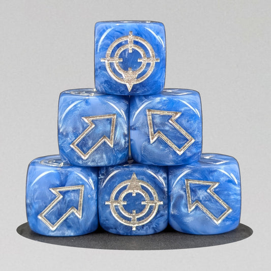 Blue Scatter Dice