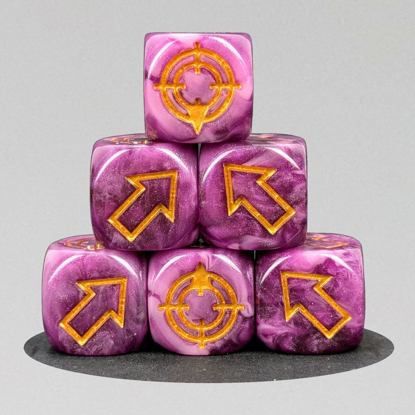 Purple Scatter Dice