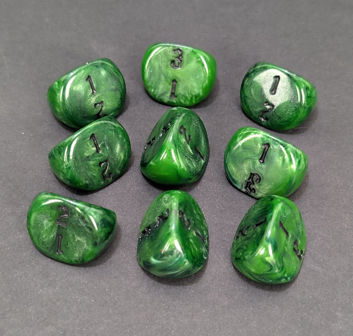 Green D3 Dice