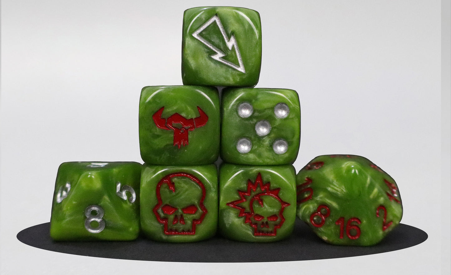 Orcs Set Bloody Football Dice