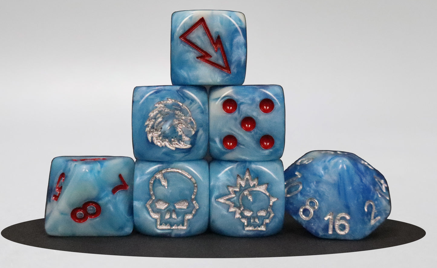 Human Set Bloody Football Dice