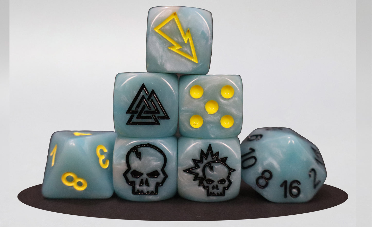 Norse Set Bloody Football Dice