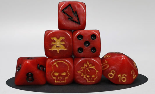 Blood God Set Bloody Football Dice