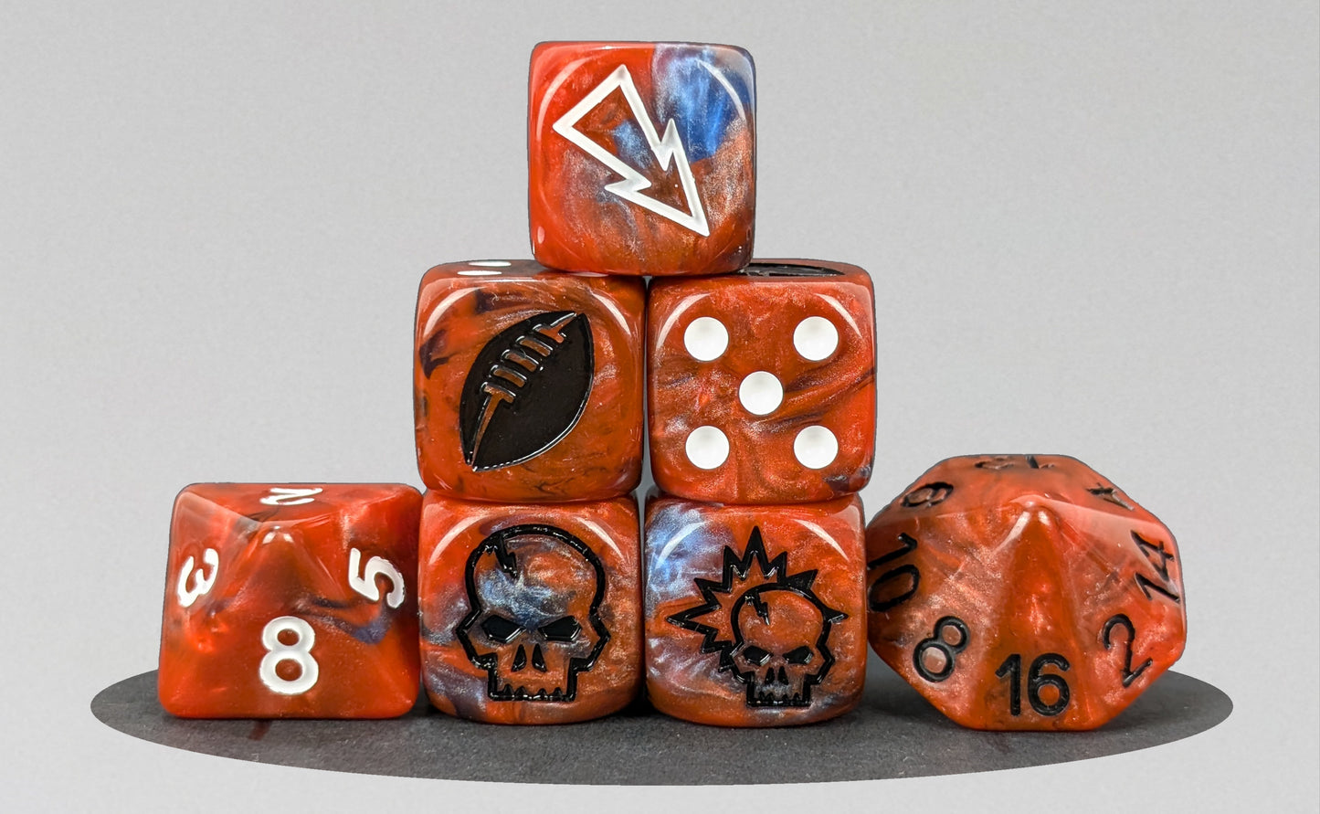 Basic Set Bloody Football Dice