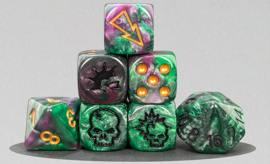 Chaos Renegades Set Bloody Football Dice