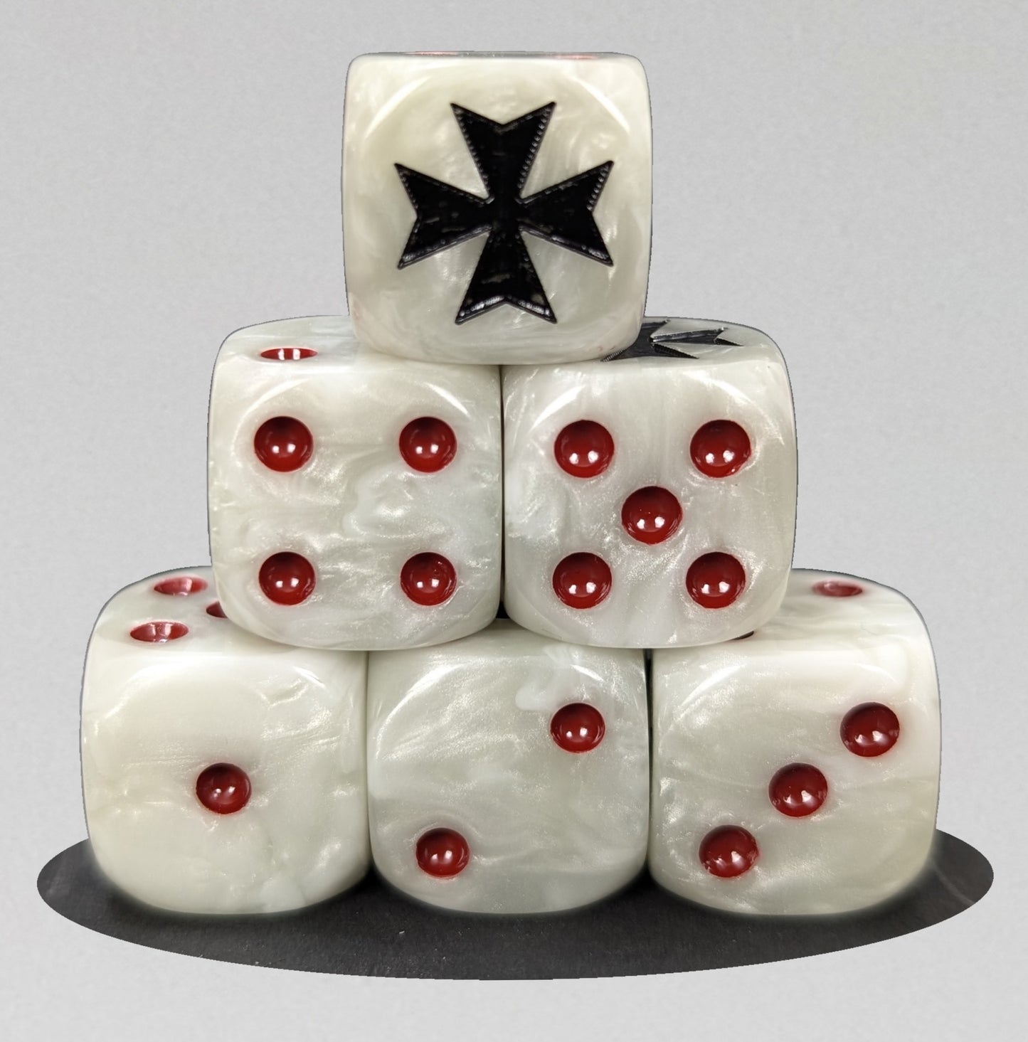 White Templars Dice