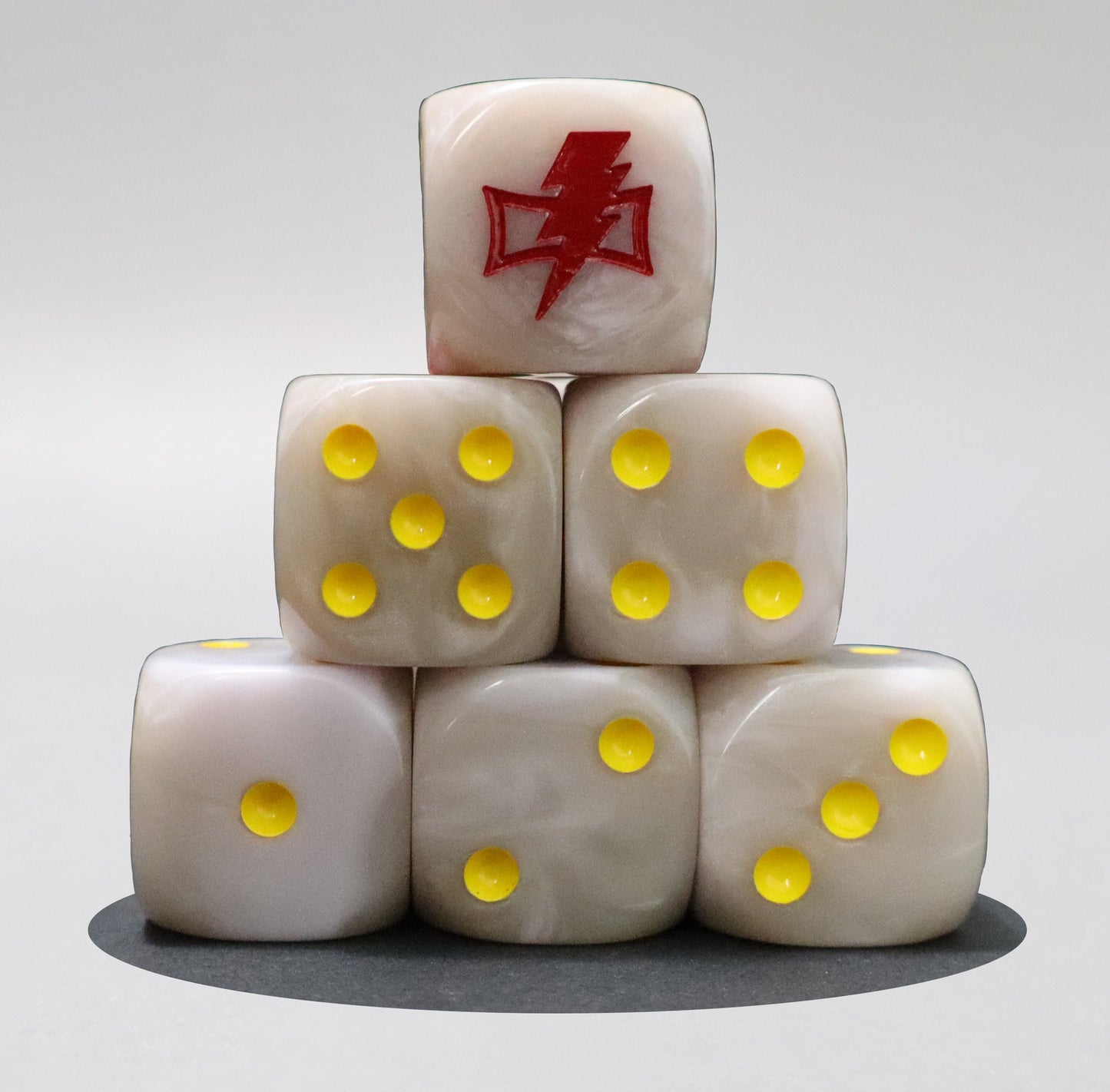 White Lighting Dice