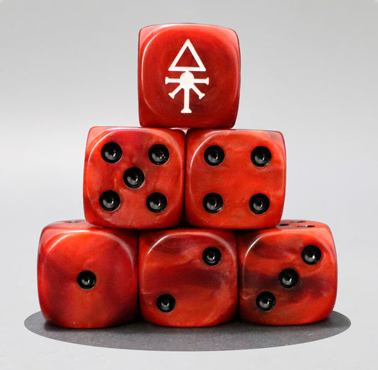 Red Space Elves Dice