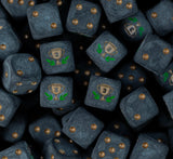 Bronze Third Place Trophy D6 Dice
