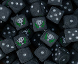 Silver Second Place Trophy D6 Dice