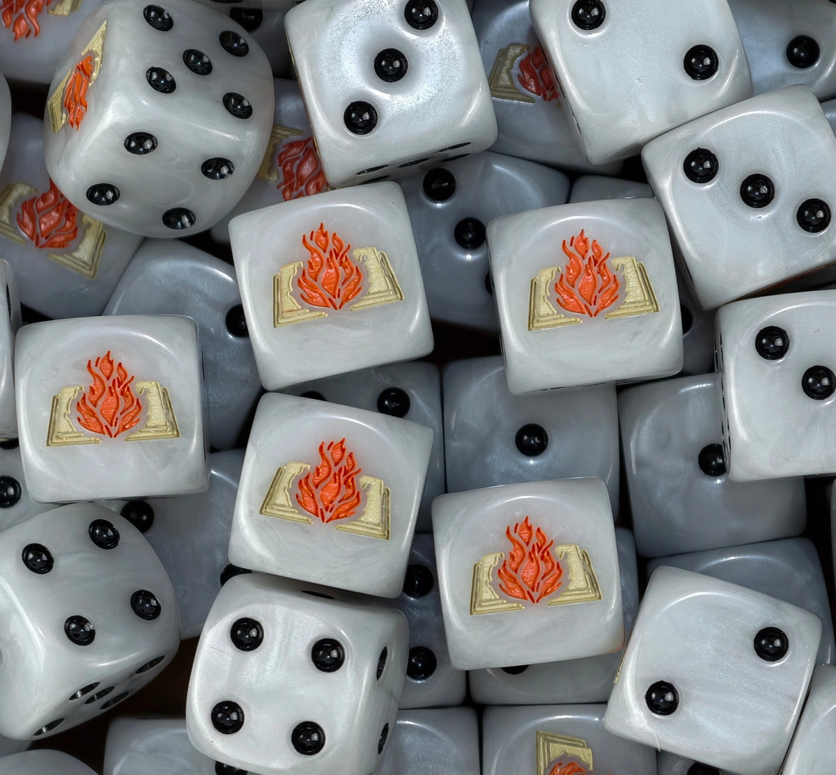 White Word Zealots D6 Dice