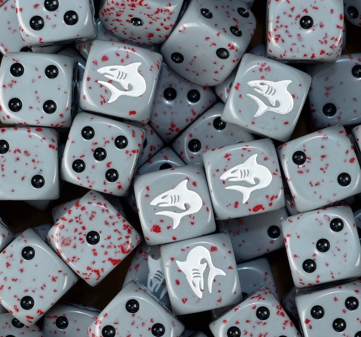 Red Tide Sharks D6 Dice