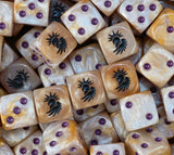 Amber Phoenix Sons D6 Dice