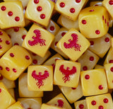 Gold Phoenix Hawks D6 Dice