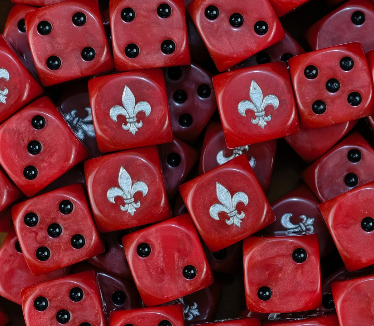 Red Fleur Sisters D6 Dice