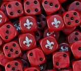 Red Fleur Sisters D6 Dice