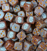 Custom resin D6 dice for fantasy dwarf armies