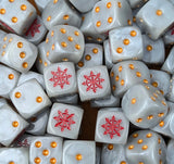 Custom resin D6 dice for sci-fi dark gods warbands