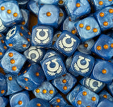 Custom resin D6 dice for noble sci-fi knight armies