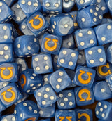 Custom resin D6 dice for sci-fi knight armies