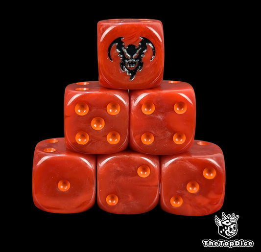 Balrog dice for Middle Earth demon flame legions