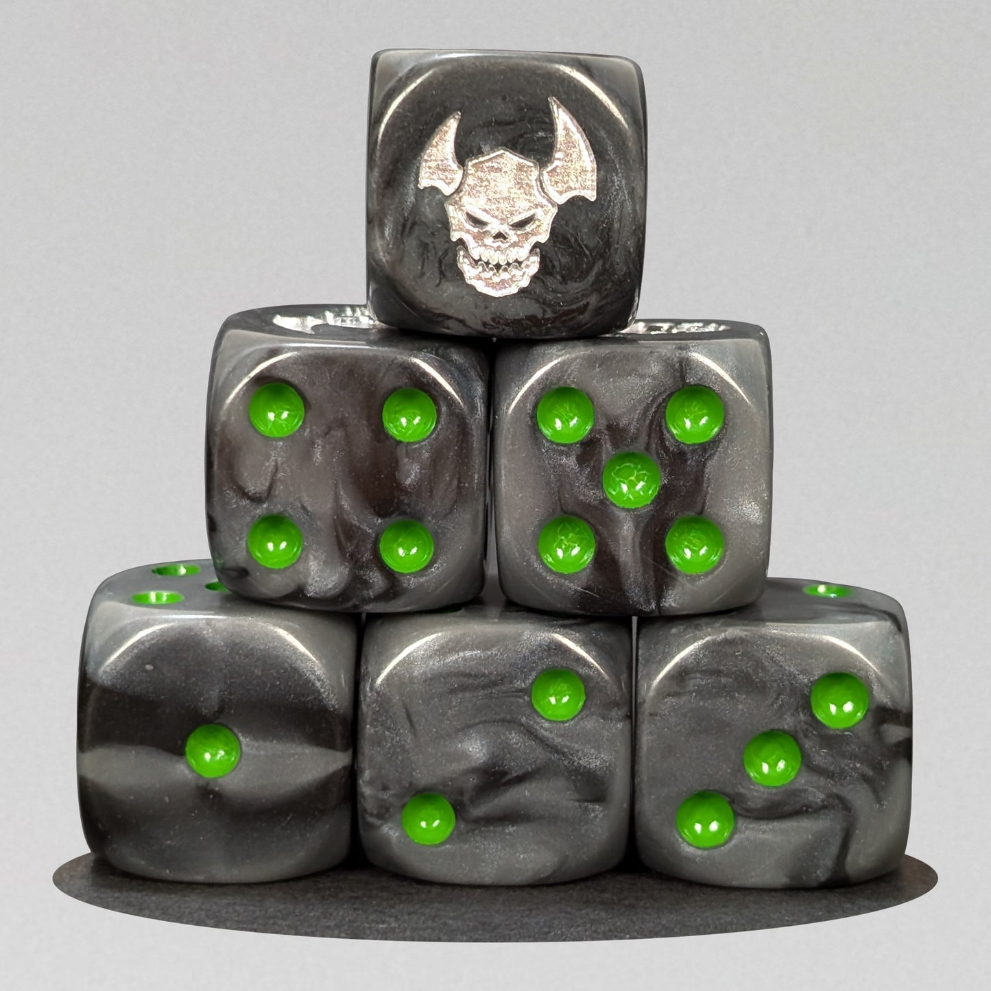 Black Orks Set Bloody Football Dice