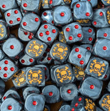 Custom resin D6 dice for sci-fi knight armies