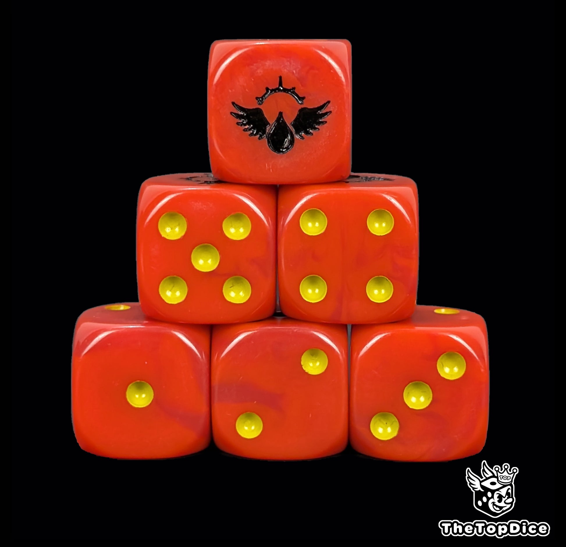 Warhammer Blood Angels dice set for assault armies