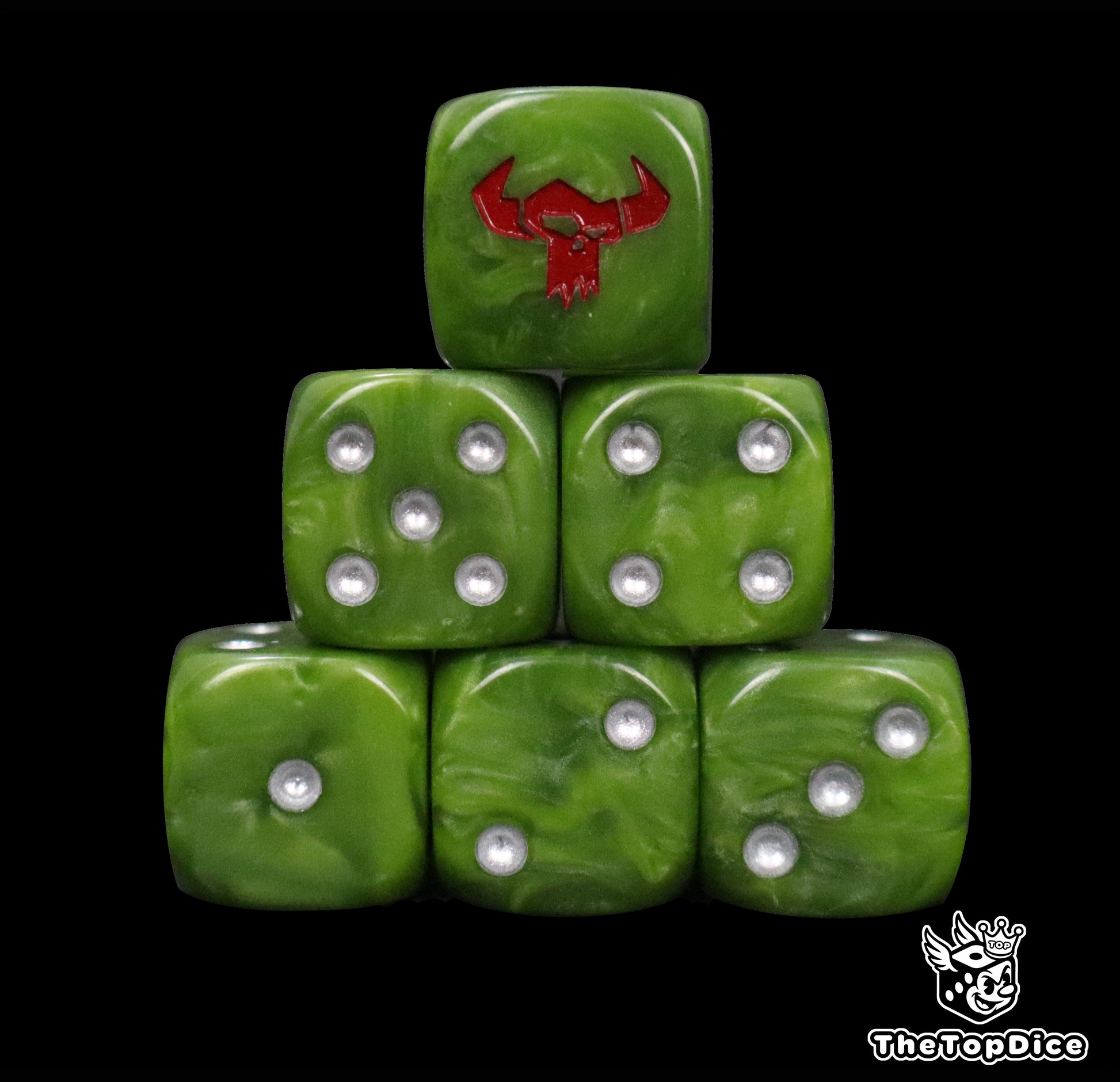 Resin dice for savage orc football teams