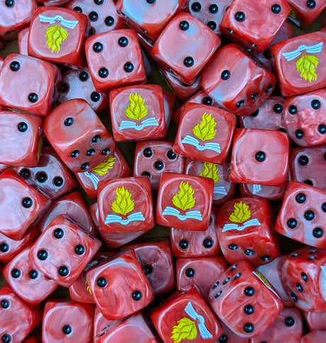 Custom resin D6 dice for sci-fi zealot legions