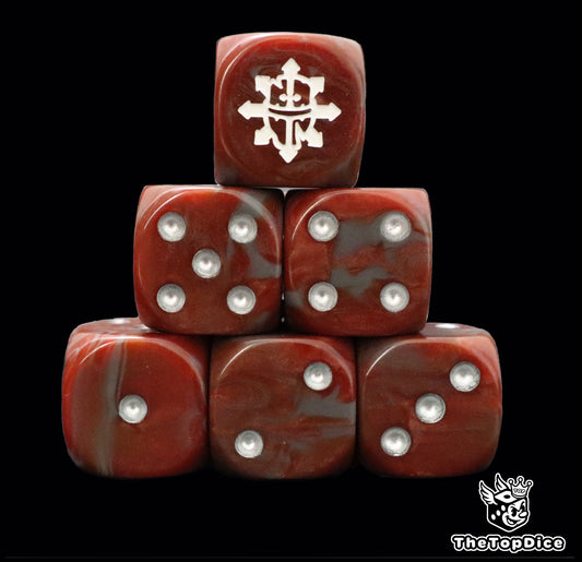 Chaos Knight titan dice set for warhammer 40k