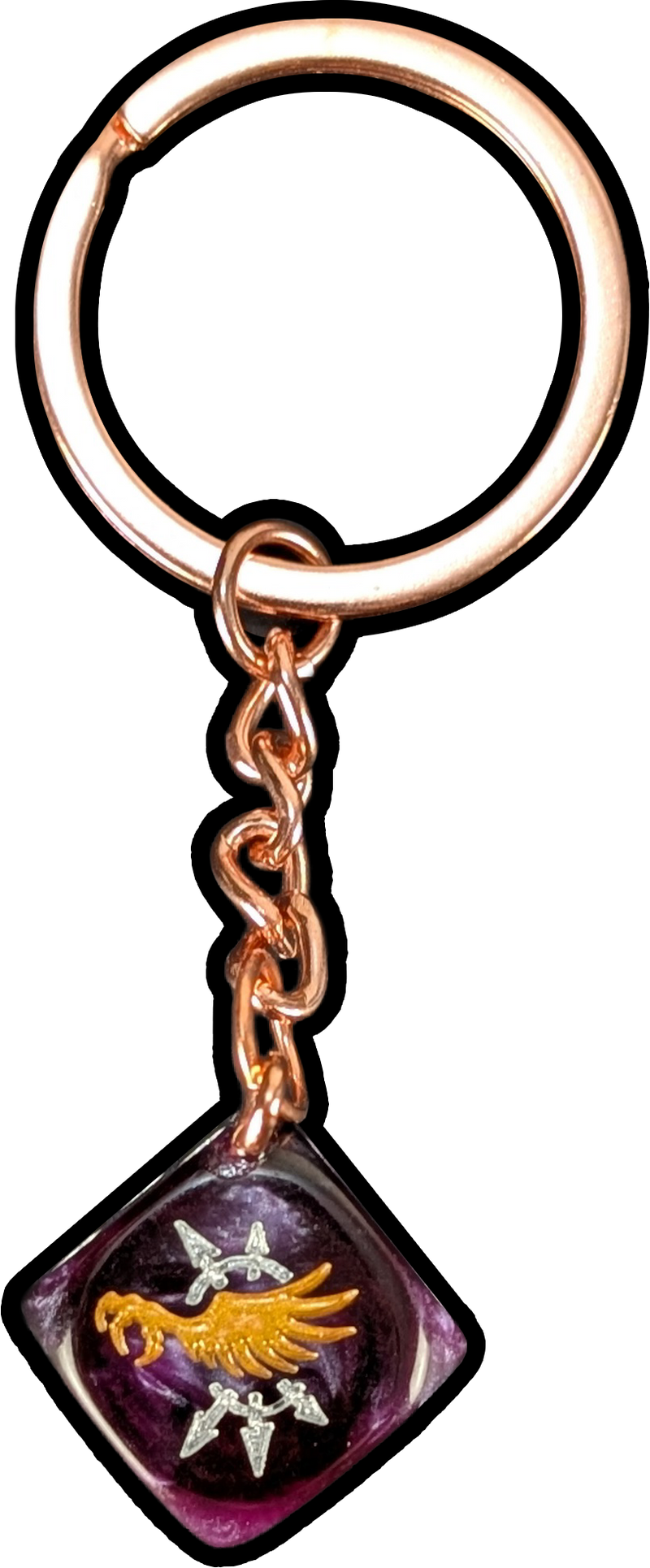 Chaos prince resin dice keyring – TheTopDice