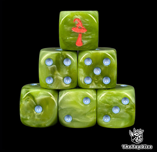 Engraved dice set for swarm-based squads