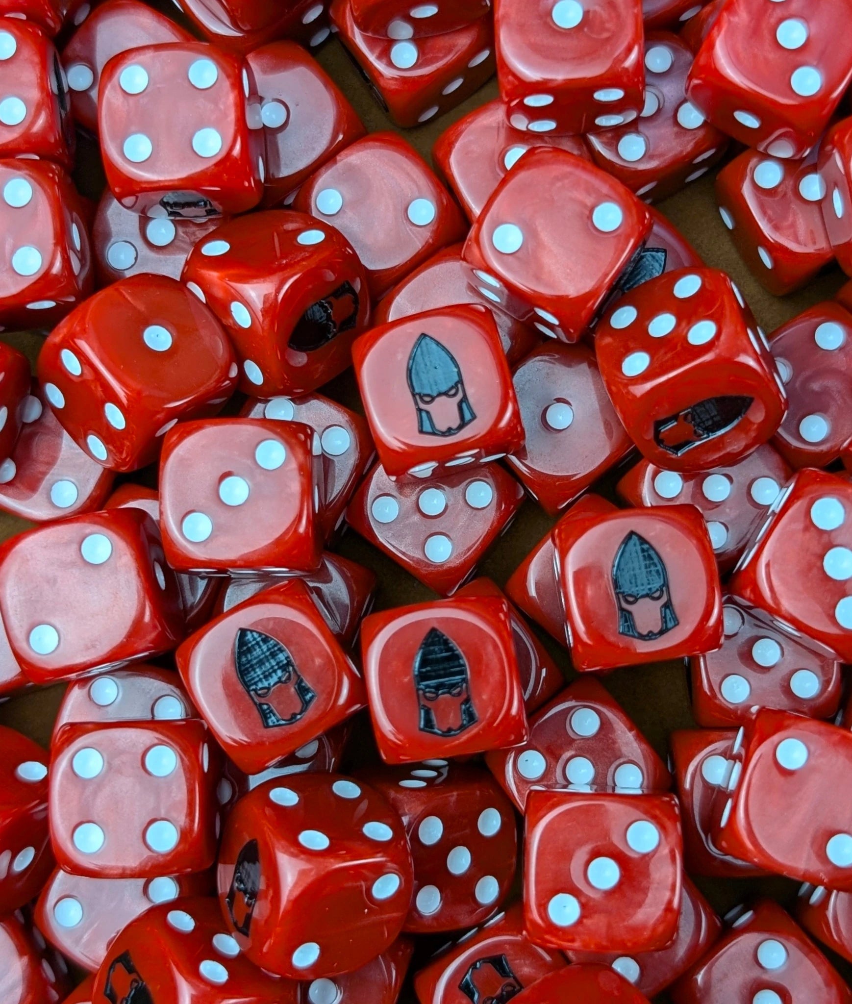 Custom resin D6 dice for sci-fi space elf armies