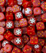 Custom resin D6 dice for sci-fi crusader knights
