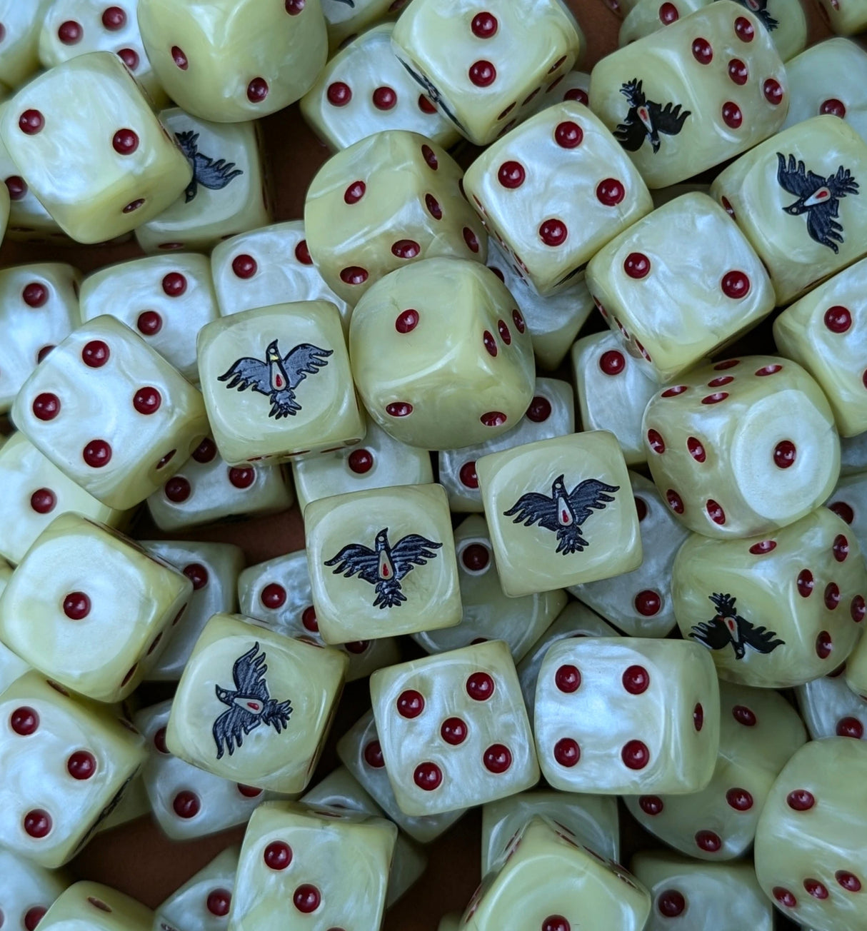 Custom resin D6 dice for sci-fi knight armies