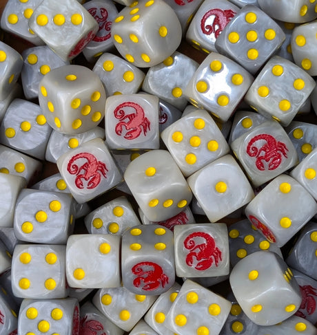 Custom resin D6 dice for sci-fi knight armies
