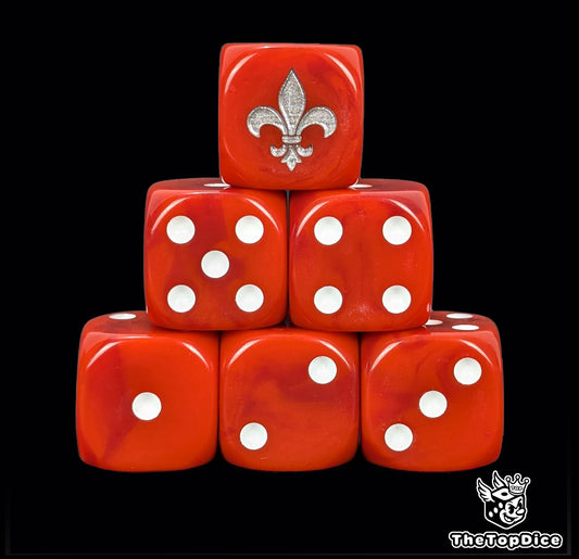 Red Sororitas dice for warhammer kill team