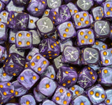Custom resin D6 dice for fantasy dark elf armies