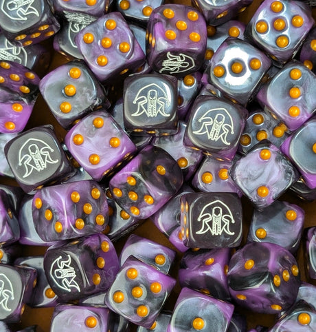 Custom resin D6 dice for sci-fi elf armies